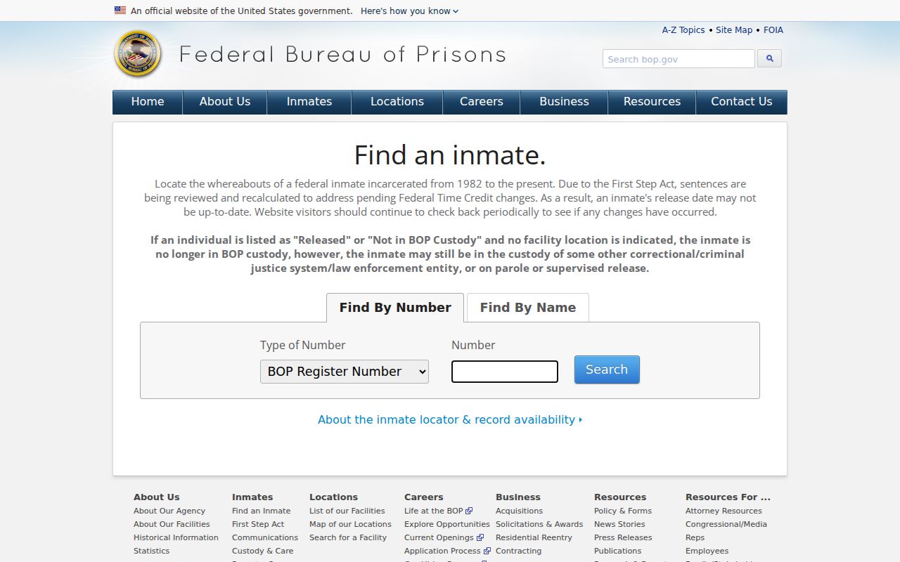 Federal inmate locator for custody near McCreary County arrests