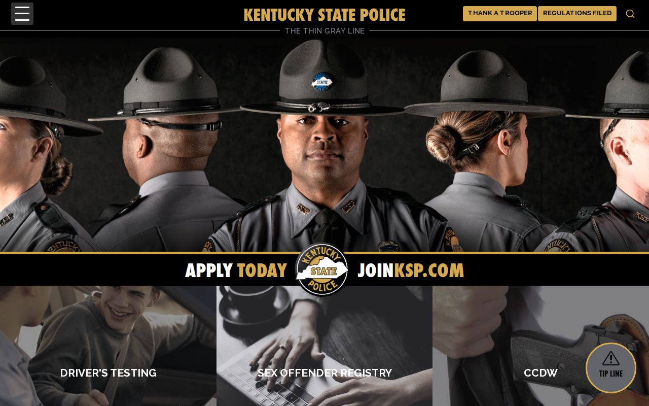 Kentucky State Police source for McCreary County arrest records