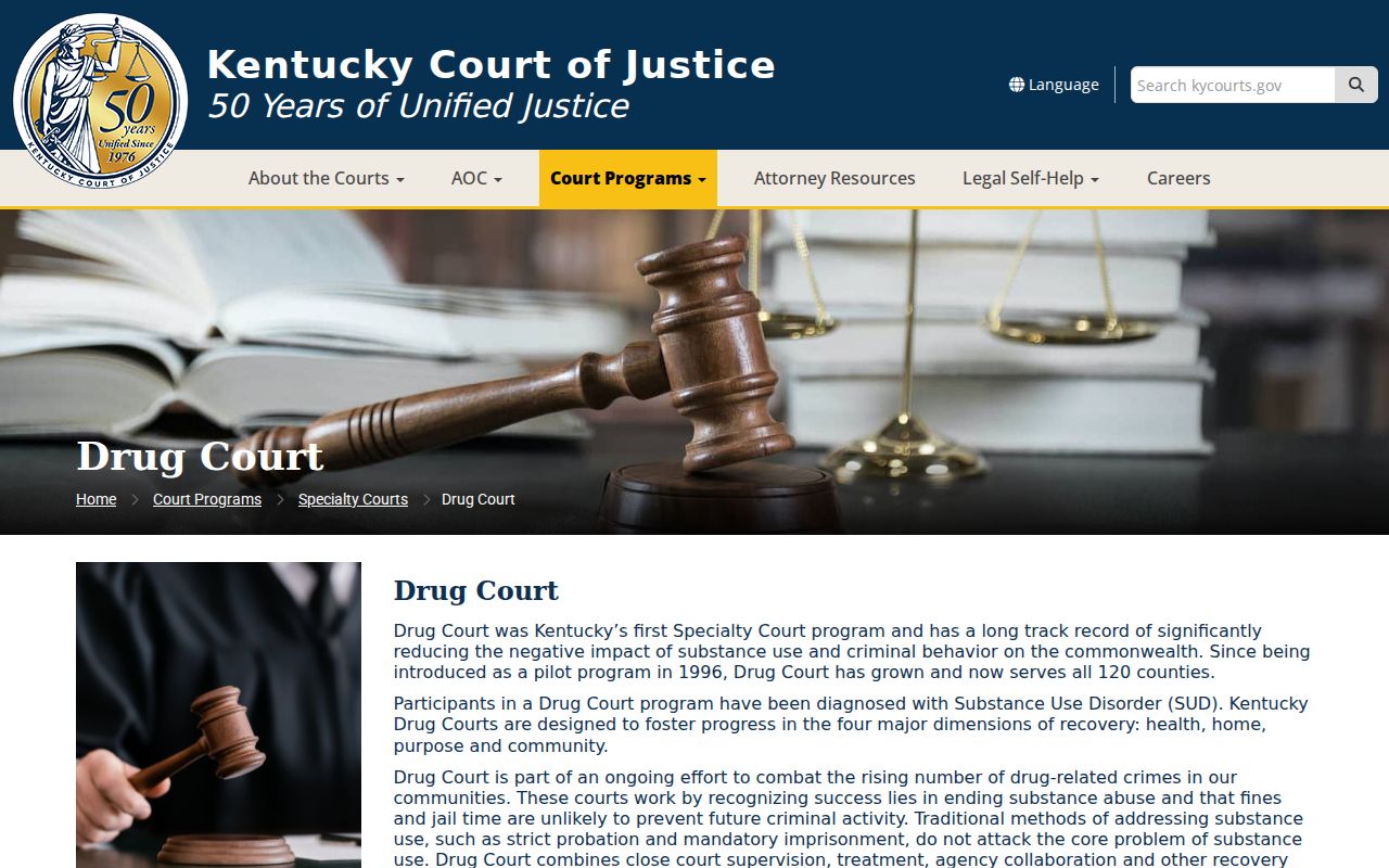 McCreary County court case information from Kentucky Drug Court